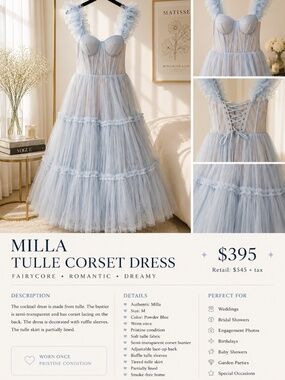 Milla tulle corset dress